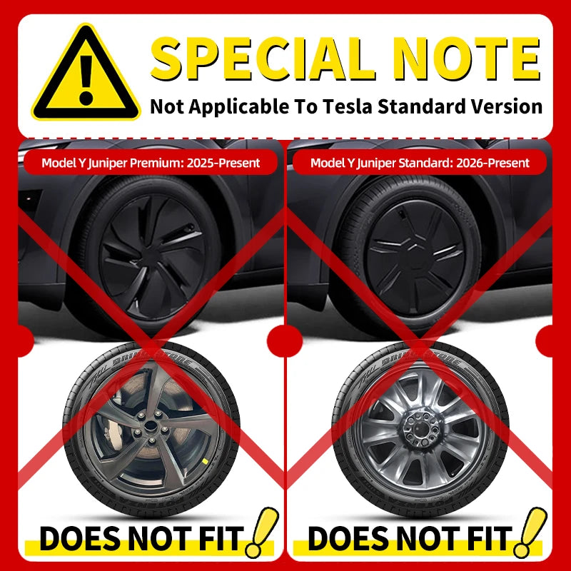 Motenio Wheel Covers For Tesla Model Y Cyclone Style Kit