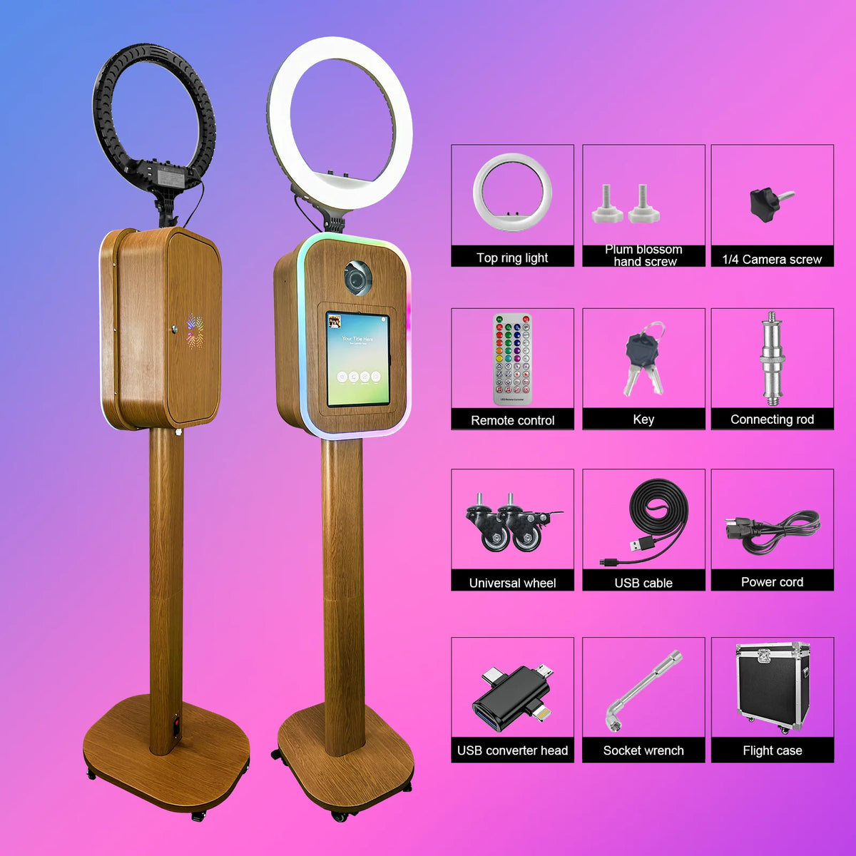 Professional iPad DSLR Photo Booth Machine For Weddings Or Parties