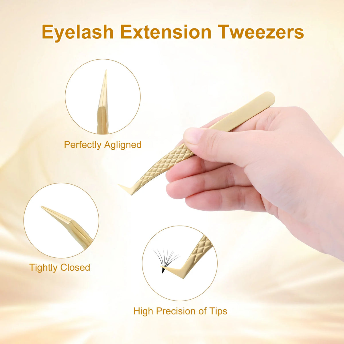Nagaraku AG Series Eyelash Extension Tweezers Precision Volume Fan Making