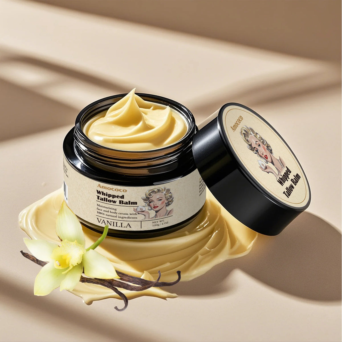 Amococo Whipped Tallow Balm Nourishing Face And Body Moisturizer