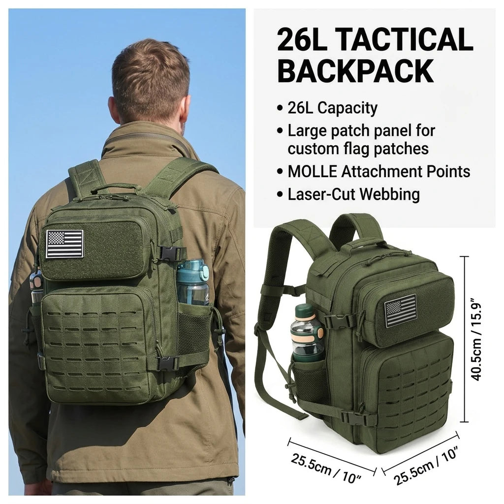 ReFire Gear Tactical Backpack For Hiking Camping And Daily Travel