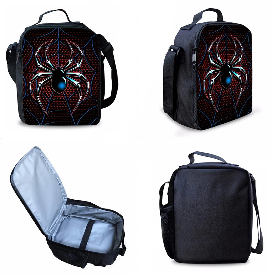 Spider Pattern 3D Cartoon School Backpack For Children