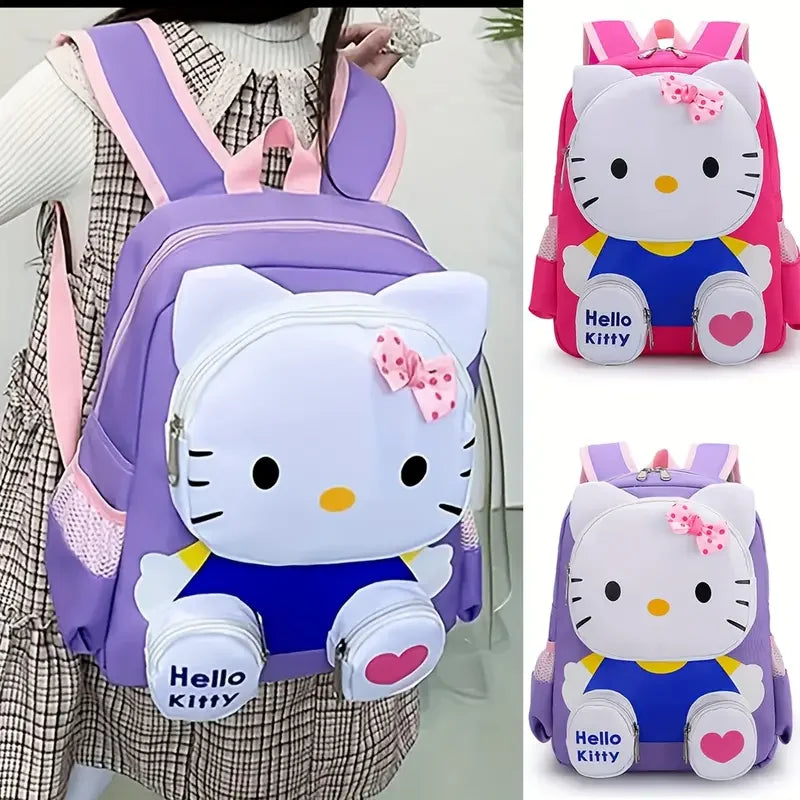 Mesuca 3D Cartoon Cat Kids Backpack Lightweight School Daypack