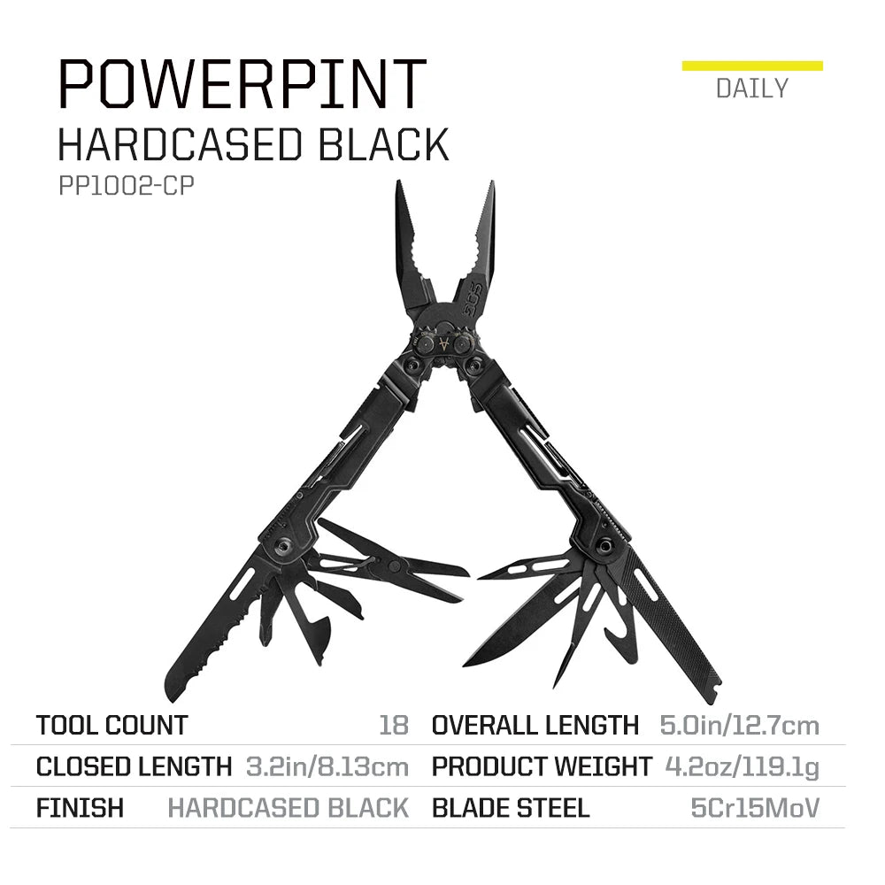 SOG PowerPint Mini 18-in-1 Stainless Steel Multi-tool