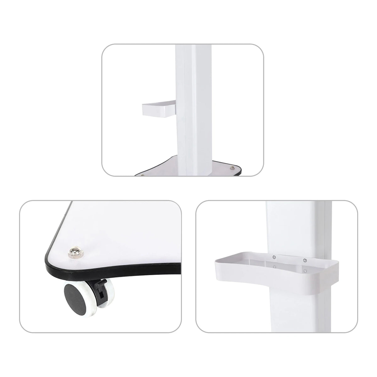 Rolling Beauty And Barber Trolley With Storage And Brake Wheels