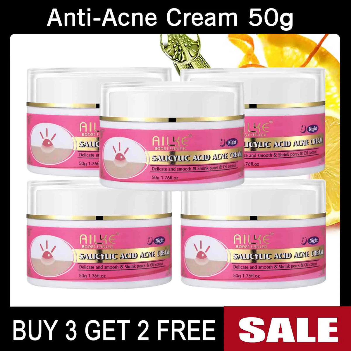 Ailke Natural Skin Brightening Cream Set With Moisturizer