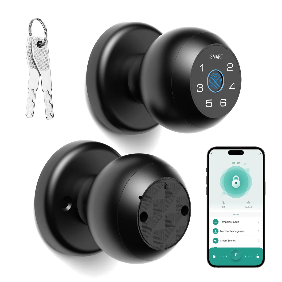 Viladepot Smart Lock Fingerprint Door Keyless Entry