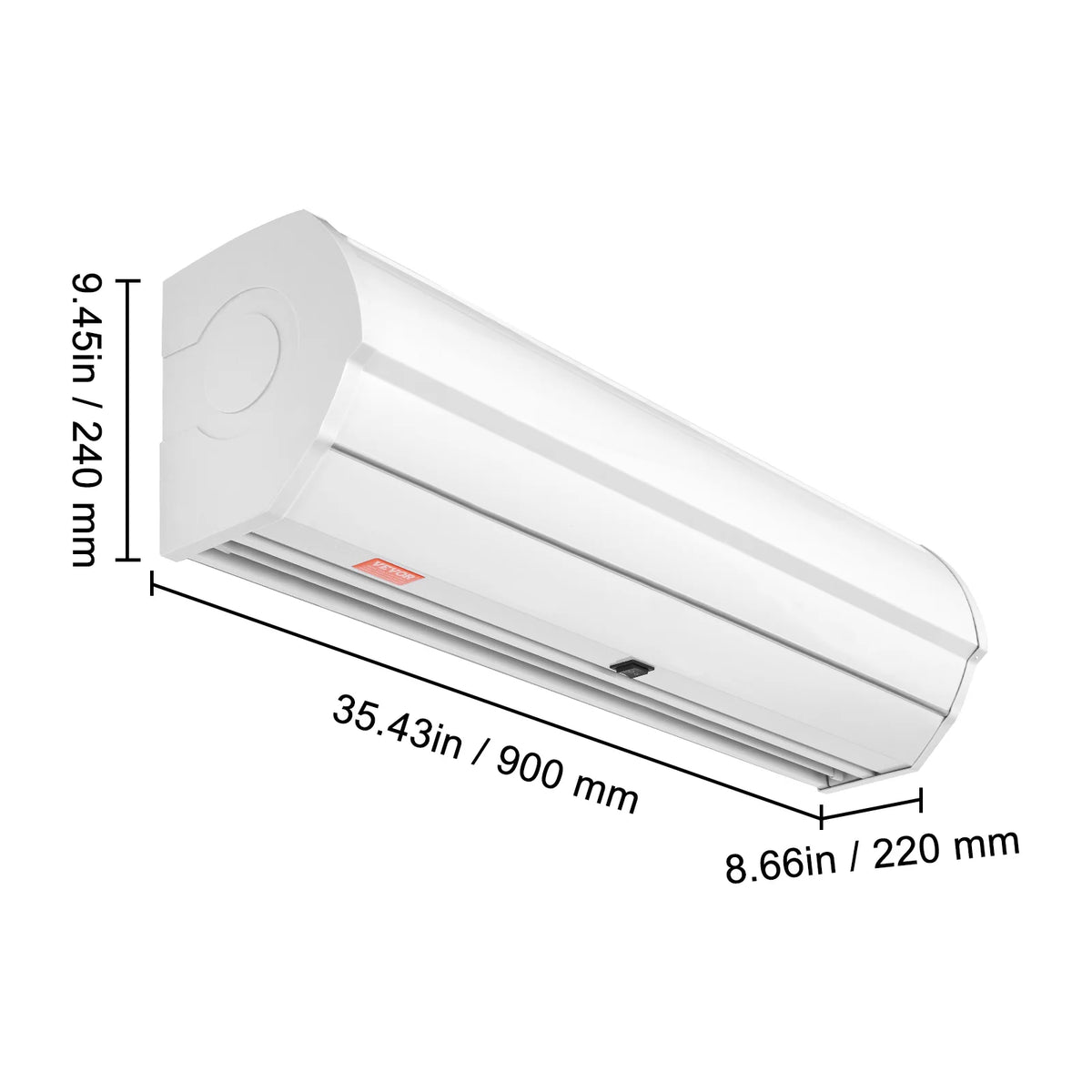 SucceBuy Commercial Indoor Air Curtain Wall Mounted Fan
