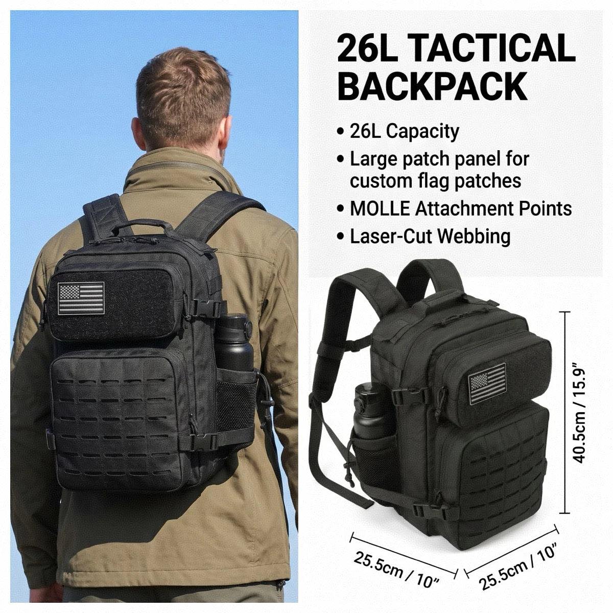 ReFire Gear Tactical Backpack For Hiking Camping And Daily Travel