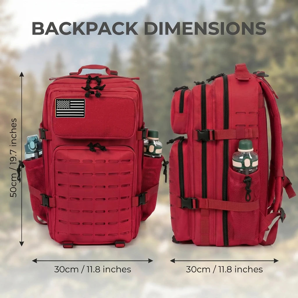 ReFire Gear Tactical Backpack Featuring Molle Webbing And Cup Holders