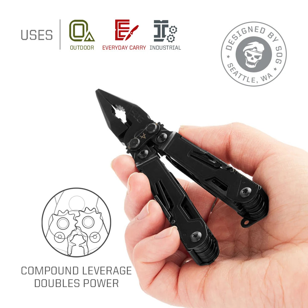 SOG PowerPint Mini 18-in-1 Stainless Steel Multi-tool