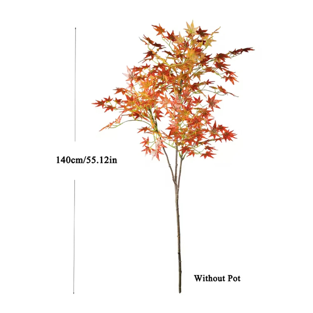 Kmitang Artificial Maple Tree Faux Plastic Home Garden Decor