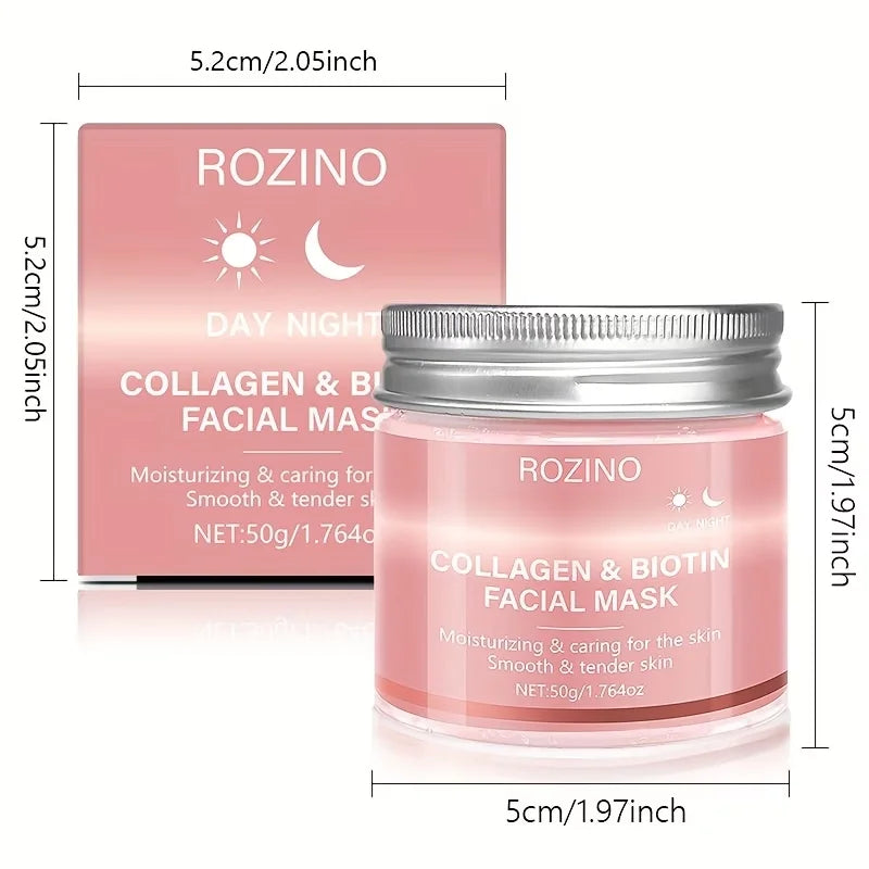 Biotin Collagen Day Night Hydrating Face Mask For Radiant Skin
