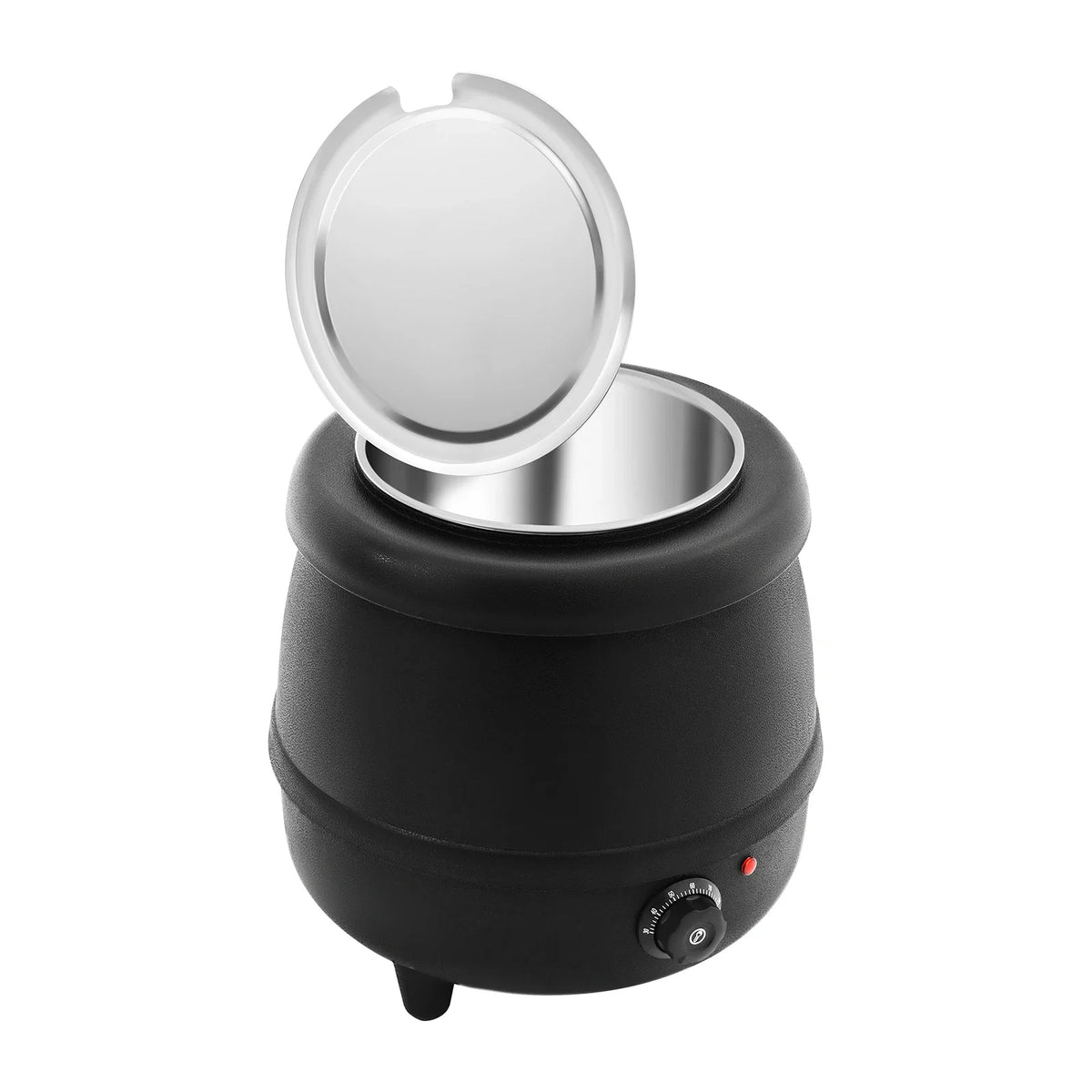 NEW 10L Soup Kettle,Commercial Soup Kettle Electric Countertop Food Warmer with Stainless Steel Hinged Lid and Detachable Insert Pot