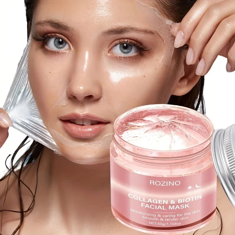 Biotin Collagen Day Night Hydrating Face Mask For Radiant Skin