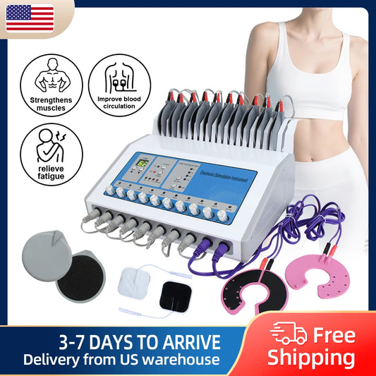 EMS Microcurrent Electric Muscle Stimulator Slimming Weight Loss Machine Russian Waves Body Shapping Massager Skin Care