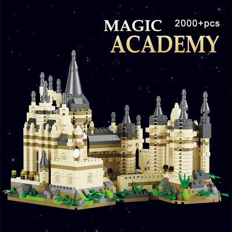 Educational DIY Magic Castle Building Set Medieval Architecture Creative Technical MOC Assembly Bricks Gift Kids Adults Holiday