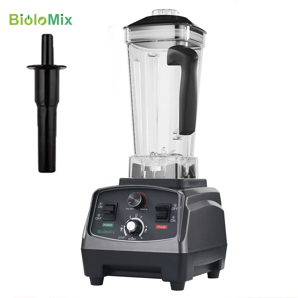 Biolomix Heavy Duty Timer Blender Food Processor With Tritan Jar